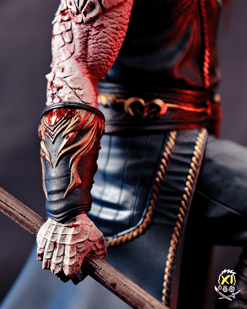 Stratum XI hand-painted 3D printed Dark Urge (Dragonborn) statue from Baldurs Gate 3 (sculpted by H3ll Creator) - image 4 of 7